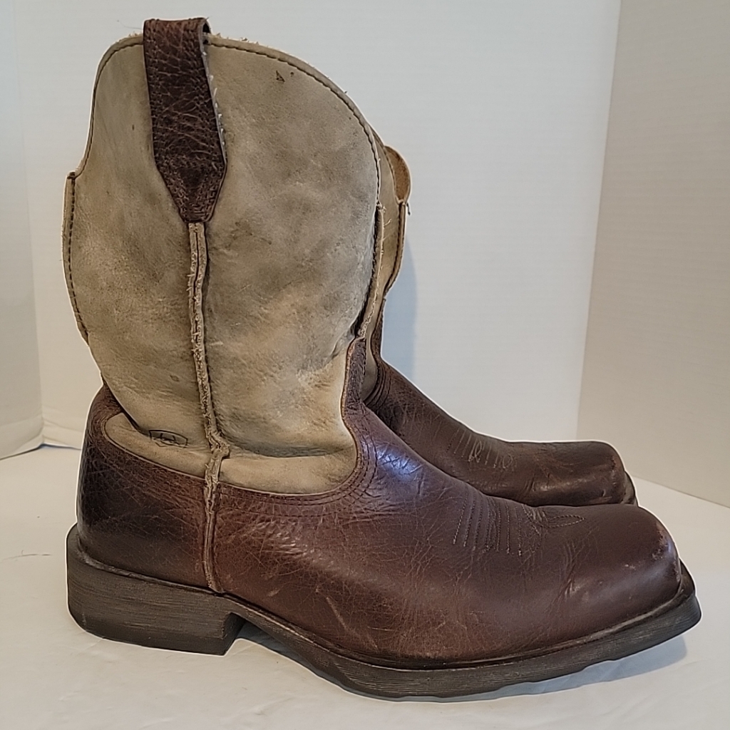 Ariat Men’s Rambler Brown Square Toe 10002317 Western Cowboy Boots Size 12 Ee